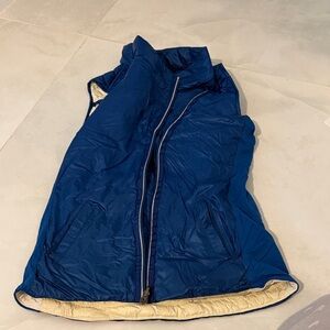 Lululemon white and Blue reversible Puffer Vest